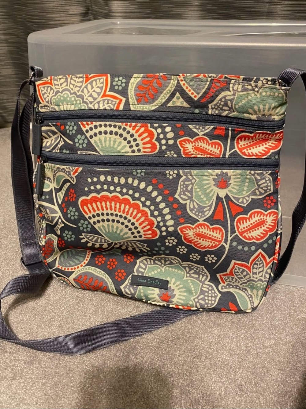 Vera Bradley Navy Floral Crossbody